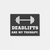 フィットネスのデッドリフトは私のセラピー ポストイット (正面)