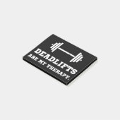 フィットネスのデッドリフトは私のセラピー ポストイット (アングル)