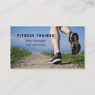 フィットネスのトレーナーかジョギングクラブ 名刺