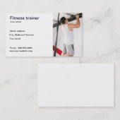 フィットネスのトレーナーの名刺 名刺 (正面/裏面)