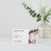 フィットネスのトレーナーの名刺 名刺 (スタンド正面)