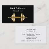 フィットネスのトレーナーの名刺 名刺 (正面/裏面)