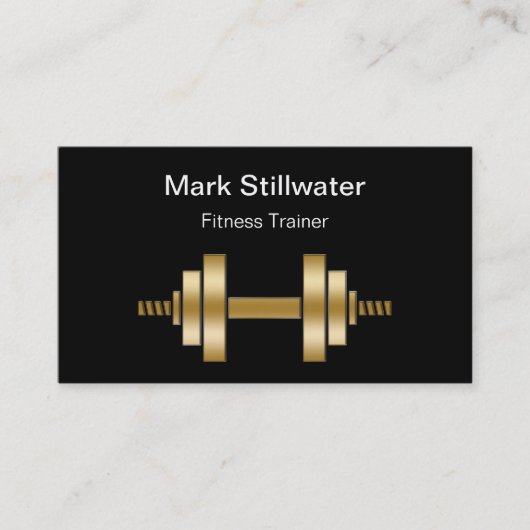 フィットネスのトレーナーの名刺 名刺 (正面)