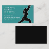 フィットネスのトレーナーの名刺 名刺 (正面/裏面)