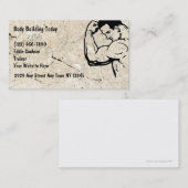 フィットネスのトレーナーの名刺 名刺 (正面/裏面)