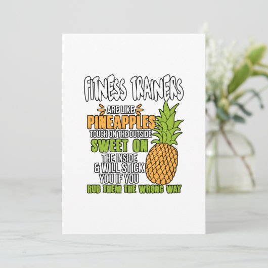 フィットネスのトレーナーはパイナップルのようです。 シーズンカード (スタンド正面)