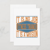 フィットネスのトレーナー-それは仕事、それです代表団ではないです サンキューカード (正面/裏面)