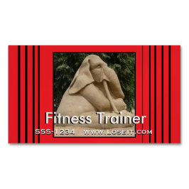 フィットネスのトレーナー マグネット名刺