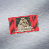 フィットネスのトレーナー マグネット名刺 (インサイチュ)