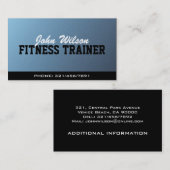 フィットネスのトレーナー-名刺 名刺 (正面/裏面)