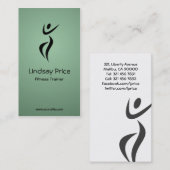 フィットネスのトレーナー-名刺 名刺 (正面/裏面)
