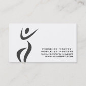 フィットネスのトレーナー-名刺 名刺 (裏面)