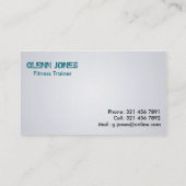 フィットネスのトレーナー-名刺 名刺 (裏面)