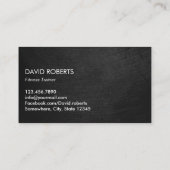 フィットネスのパーソナルトレーナーのプロフェッショナル 名刺 (裏面)