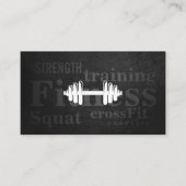 フィットネスのパーソナルトレーナーのプロフェッショナル 名刺 (正面)