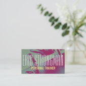 フィットネスのパーソナルトレーナーの体育館のスタイルカバー 名刺 (スタンド正面)