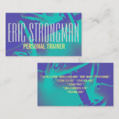 フィットネスのパーソナルトレーナーの体育館のスタイルカバー 名刺 (正面/裏面)