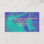 フィットネスのパーソナルトレーナーの体育館のスタイルカバー 名刺 (裏面)