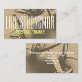 フィットネスのパーソナルトレーナーの体育館のスタイルカバー 名刺 (正面/裏面)