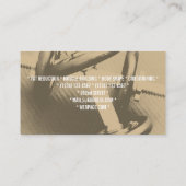 フィットネスのパーソナルトレーナーの体育館のスタイルカバー 名刺 (裏面)