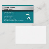 フィットネスのパーソナルトレーナーの名刺 名刺 (正面/裏面)