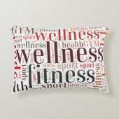 フィットネスの単語 アクセントクッション (正面)