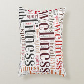 フィットネスの単語 アクセントクッション (正面(垂直))