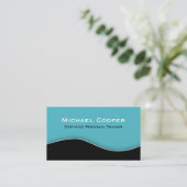 フィットネスの名刺の専門の暗藍色 名刺 (スタンド正面)