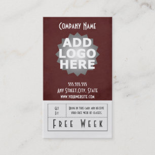 フィットネスの名刺自由な週のパス 割引カード