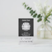 フィットネスの名刺10のクラスのパスのテンプレート ロイヤリティカード (スタンド正面)