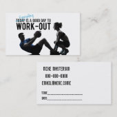 フィットネスの名刺 名刺 (正面/裏面)