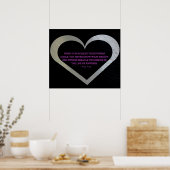 フィットネスの奇跡の銀ハート ポスター (キッチン)