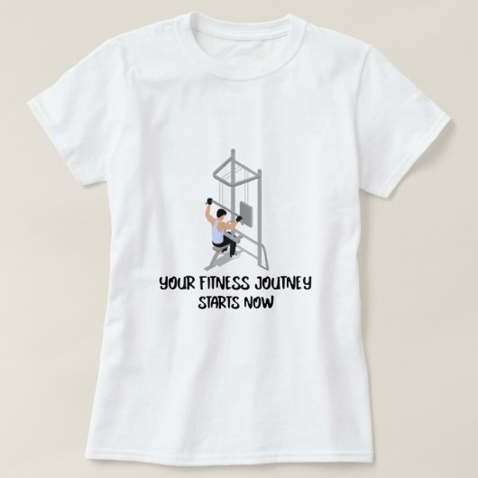 フィットネスの旅が始まる Tシャツ