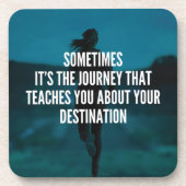 フィットネスの旅 – 女性のトレーニング やる気を起こさせる コースター (正面)