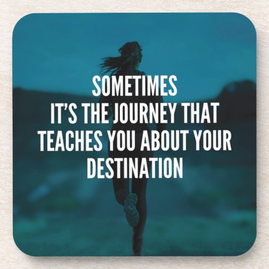 フィットネスの旅 – 女性のトレーニング やる気を起こさせる コースター (正面)