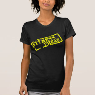 フィットネスの異常な女性小柄いTシャツ Tシャツ