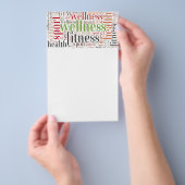 フィットネスの言葉 チラシ (ハンドル)