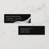 フィットネスの訓練の名刺 スキニー名刺 (正面/裏面)