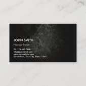 フィットネスの訓練の専門の黒く及び白いトラ 名刺 (裏面)