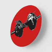 フィットネスの重量 ラウンド壁時計 (傾斜)