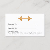 フィットネスの顧客の紹介の報酬 紹介カード (裏面)