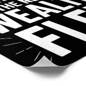 フィットネスは富の力 モチベーションを高める言葉 ポスター (角)