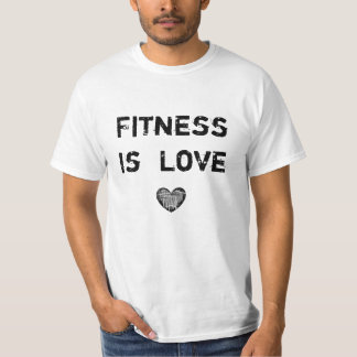 フィットネスは愛です Tシャツ