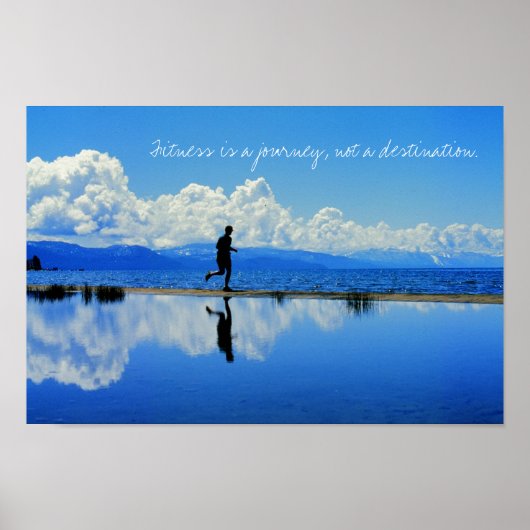 フィットネスは旅であり、目的地ではない。 ポスター (正面)