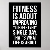 フィットネスは日々自分を上達させようとしている ポスター (正面)