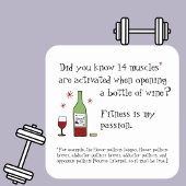 フィットネスは私のパッションワおもしろいイン引用文 スクエアペーパーコースター