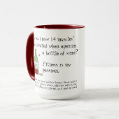 フィットネスは私のパッションワおもしろいイン引用文 マグカップ (正面左)