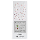 フィットネスは私のパッションワおもしろいイン引用文 ワインギフトバッグ (正面)