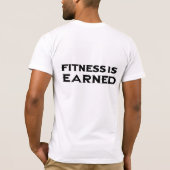 フィットネスは-黒得られます Tシャツ (裏面)