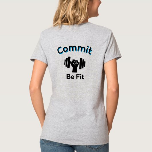 フィットネスへのコミット ASCENT Tシャツ (裏面)